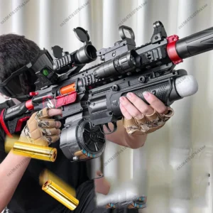 Children's Electric Continuous Firing Hand Automatic Throwing Shell M416 Soft Bullet Gun Can Fire Soft Bullet Gun Model Toy Gun