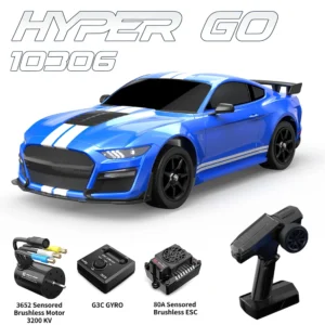 MJX Hyper Go 10306 1/10 RC Drift Car GT500 Remote Control 2S 47km/h High Speed Rally Racing Toy Model for Kids Adults