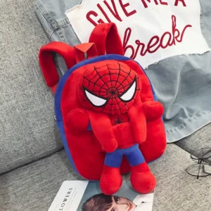 Backpack cute backpack Spider-Man plush backpack children kindergarten boys and girls mini backpack